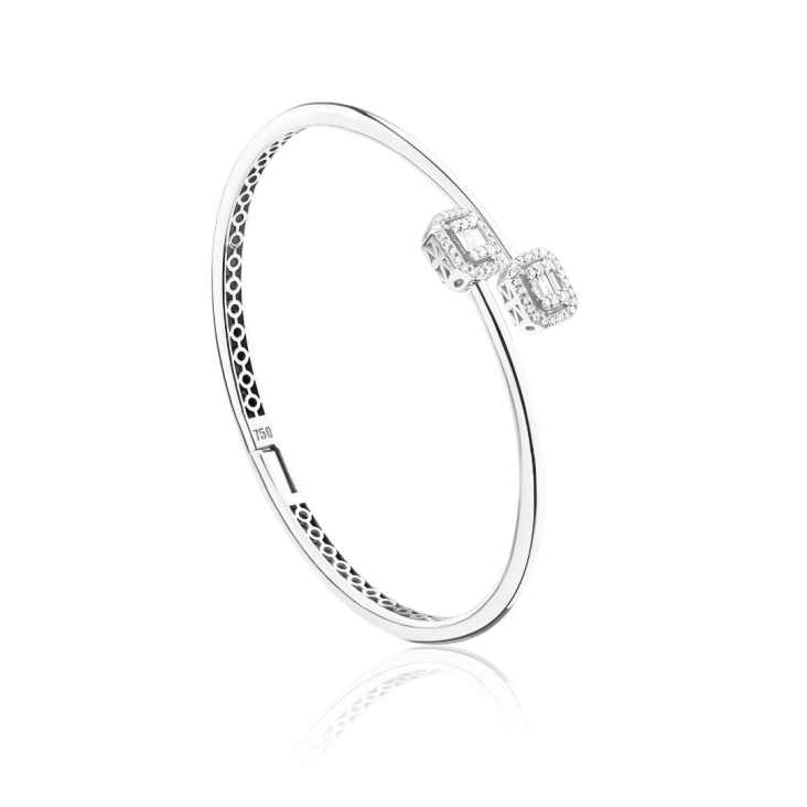 Bracelet Excellence Or gris 750/1000 & Diamants 2