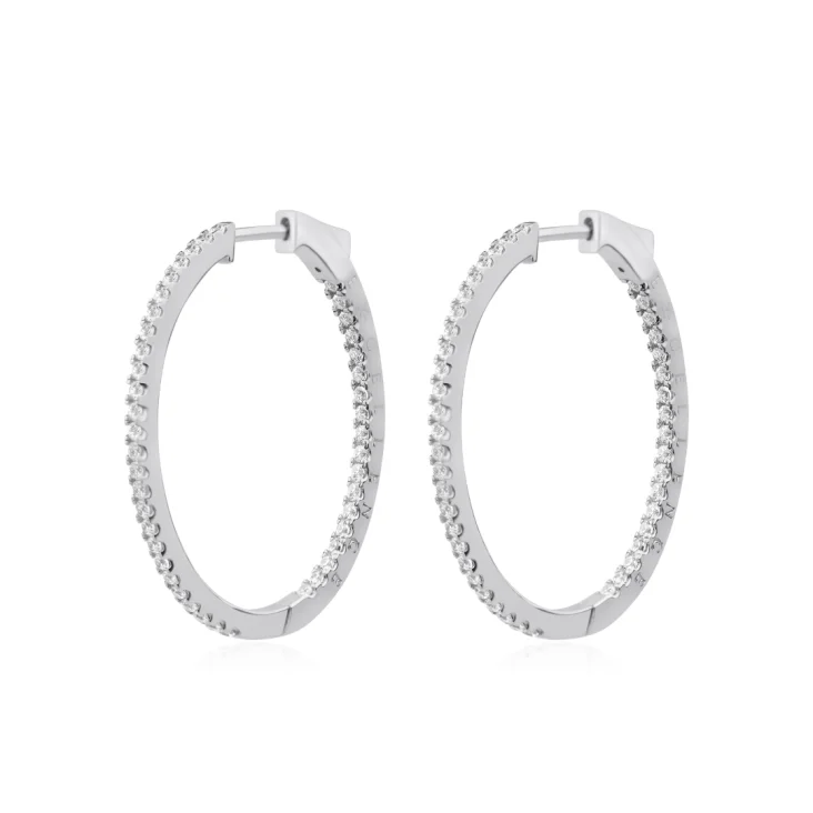 Créoles Excellence Argent 925 Rh 2