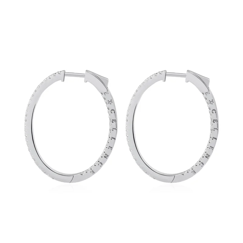 Créoles Excellence Argent 925 Rh