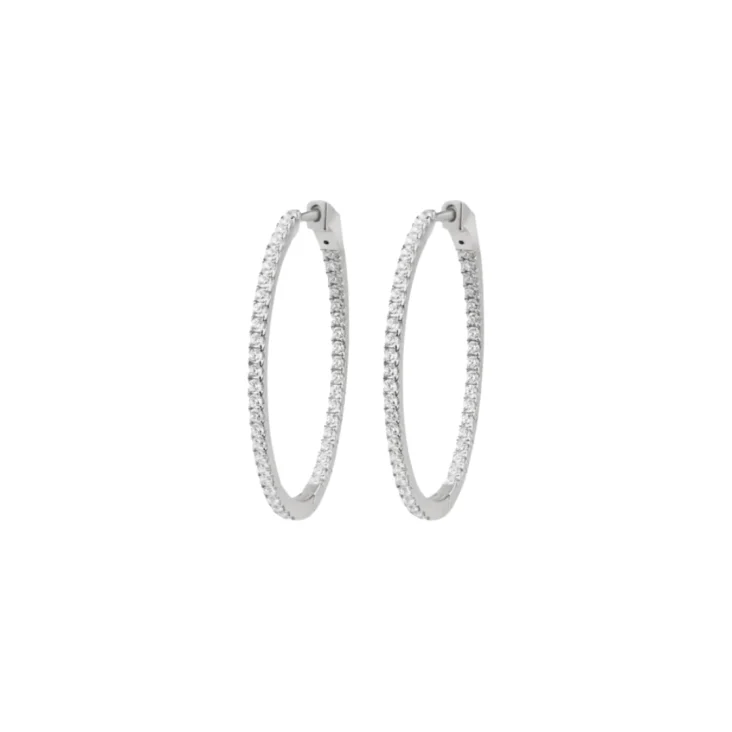 Créoles Excellence Argent 925 Rh