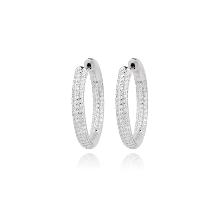 Créoles Excellence Argent 925 Rh 2