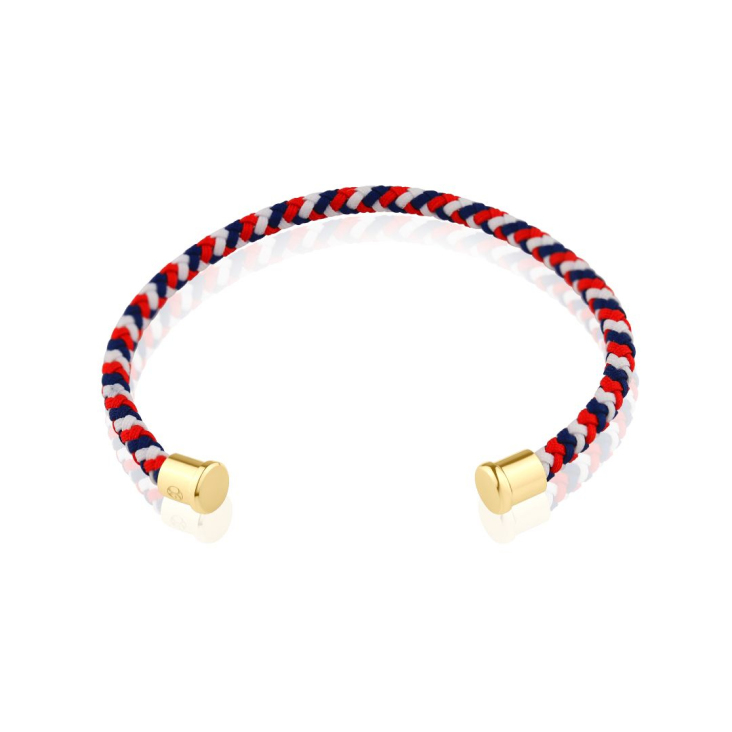 Cuir tricolore 4mm Excellence Caméléon Acier 316L Y