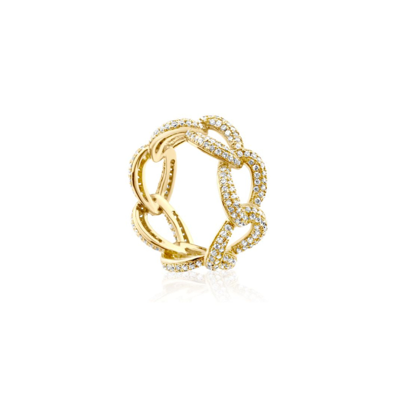 Bague Excellence Plaqué Or 18K 3Mic