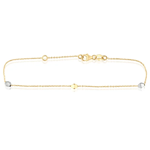 Gourmette Excellence Or bicolore 750/1000