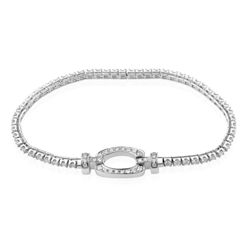 Rivière Excellence en Or gris 750/1000 & Diamants