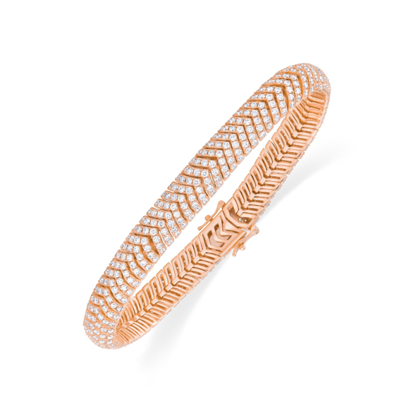 Bracelet Excellence Or rose 750/1000 & Diamants