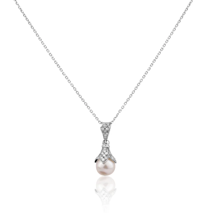 Pendentif Excellence Or gris 750/1000, Diamant & FWP