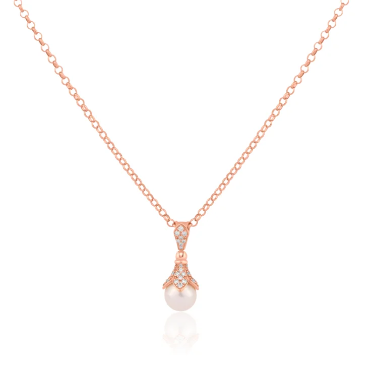 Pendentif Excellence Or rose 750/1000, Diamant & FWP