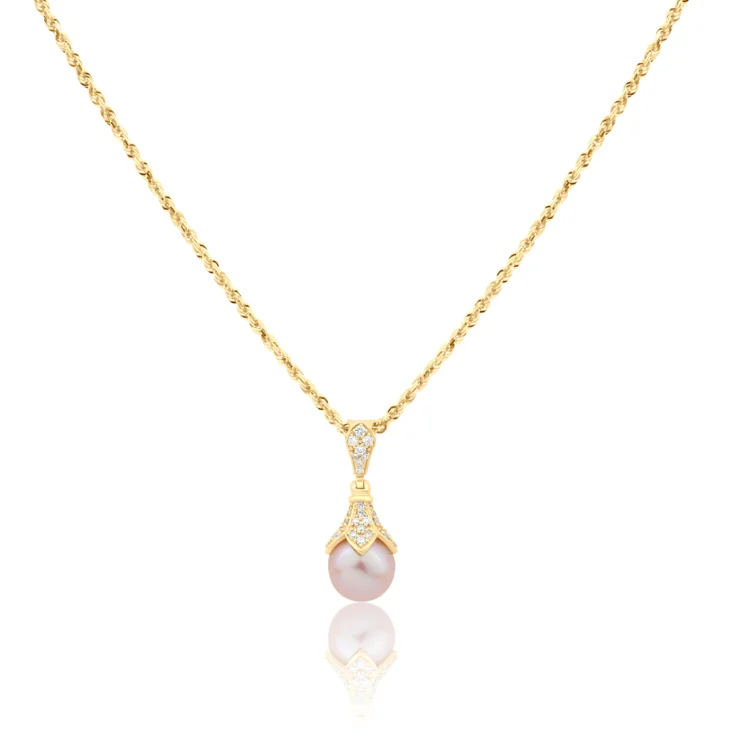 Pendentif Excellence Or jaune 750/1000, Diamants & FWP