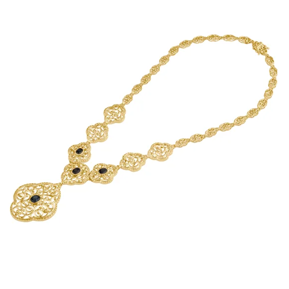 Collier Excellence Or jaune 18k & TPZ BL