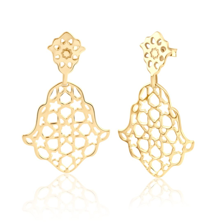 Boucles Khmissa Excellence Or jaune 750/1000