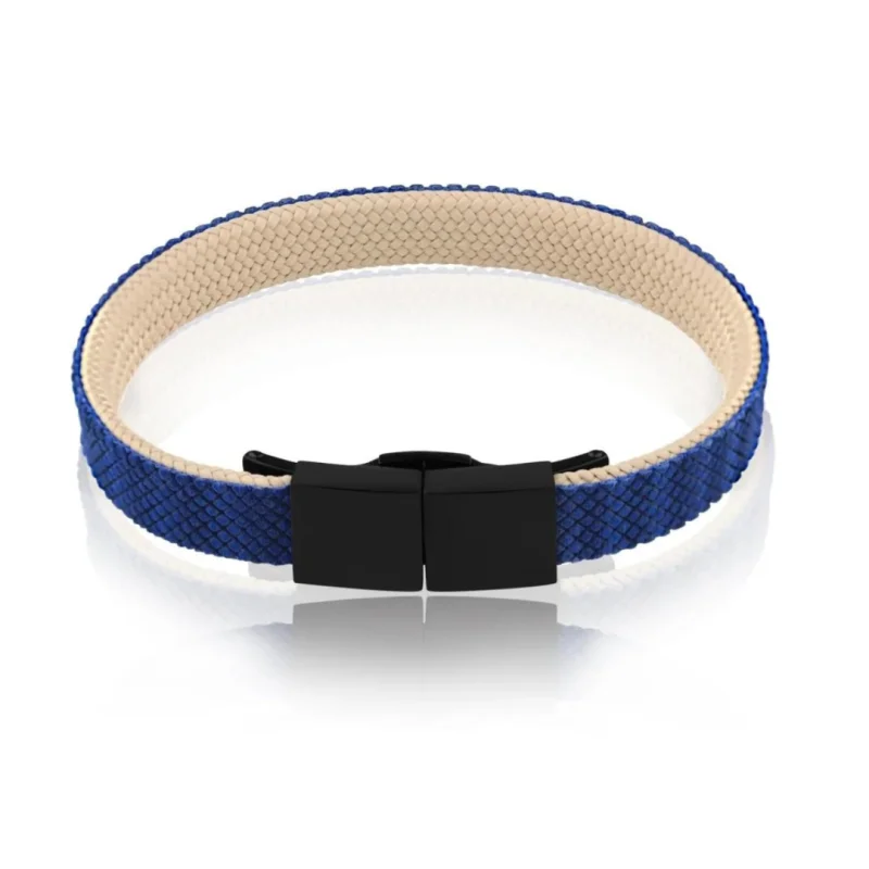 Bracelet CJ Excellence sur fermoir Acier 316L BK