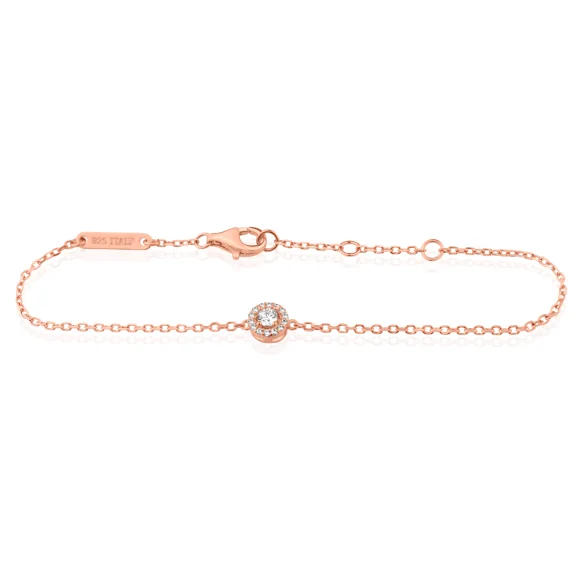 Gourmette margueritte Excellence Argent 925 RG