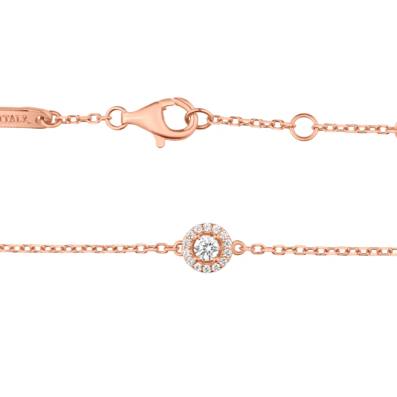 Gourmette margueritte Excellence Argent 925 RG