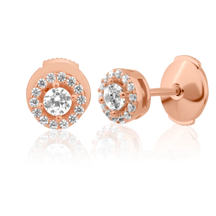 Puces d'oreilles Excellence Argent 925 RG