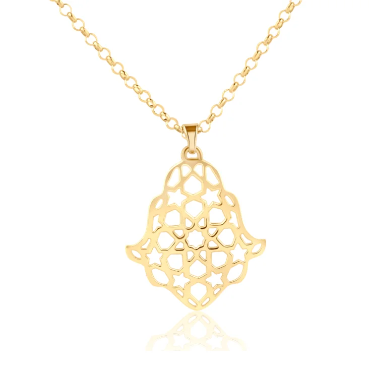 Pendentif Khmissa Excellence Or jaune 750/1000