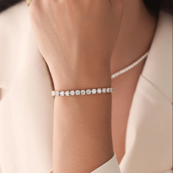 Rivière Excellence Argent 925 Rose Gold