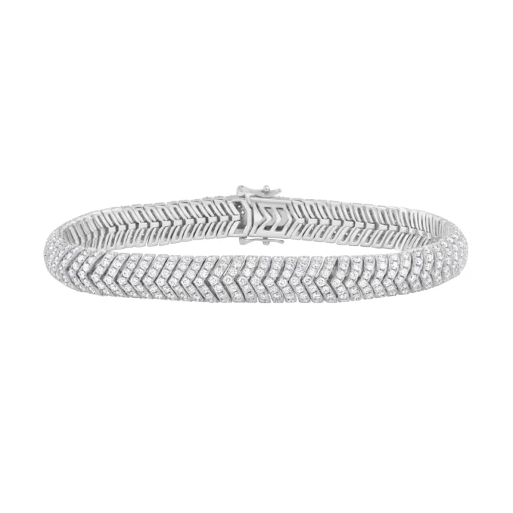 Bracelet Excellence Or gris 750/1000 & Diamants