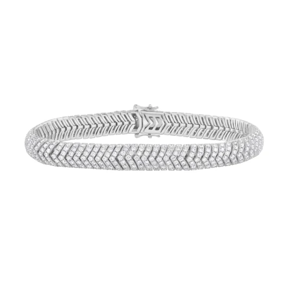 Bracelet Excellence Or gris 750/1000 & Diamants