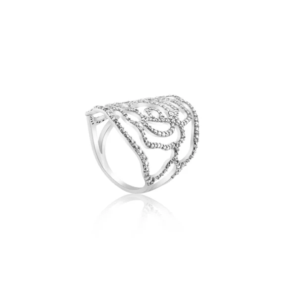 Bague Camelia Excellence Argent 925 Rh