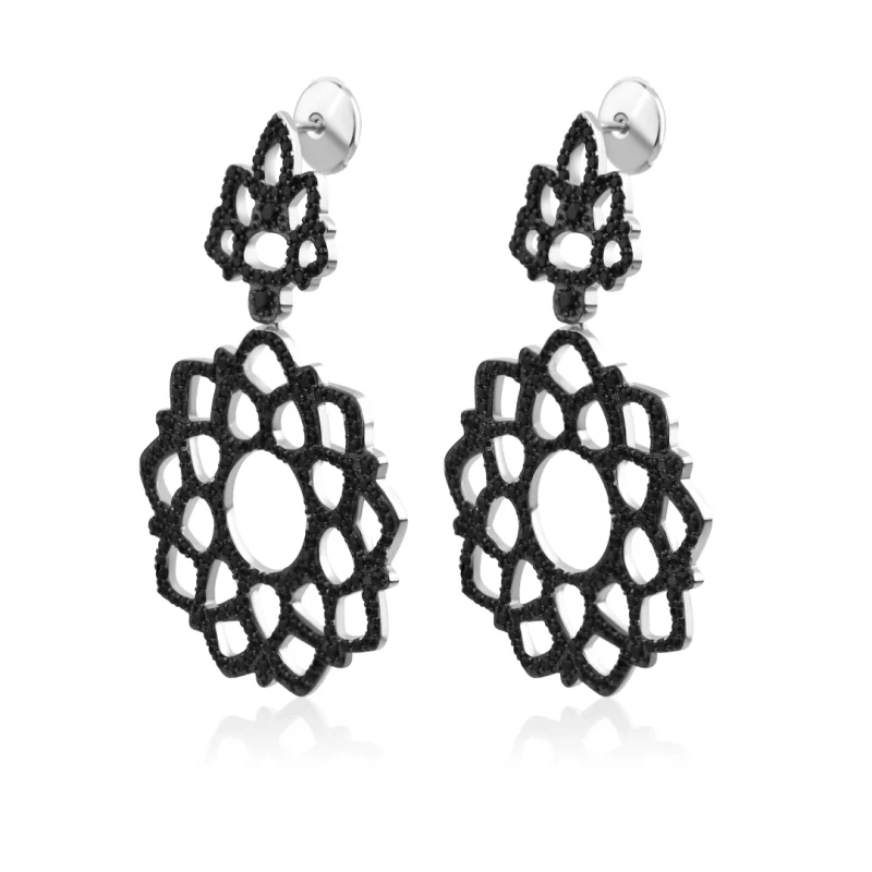 Boucles d’oreilles ovale pendantes... Boucles d’oreilles ovale pendantes...