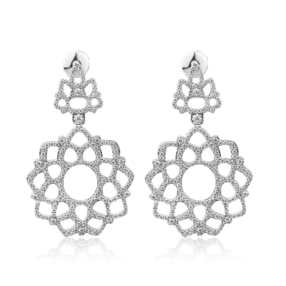 Boucles d'oreilles Excellence Argent 925 Rh