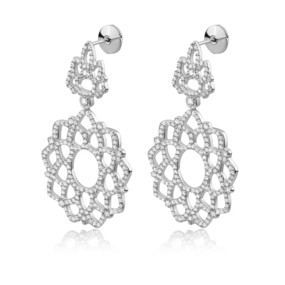 Boucles d'oreilles Excellence Argent 925 Rh