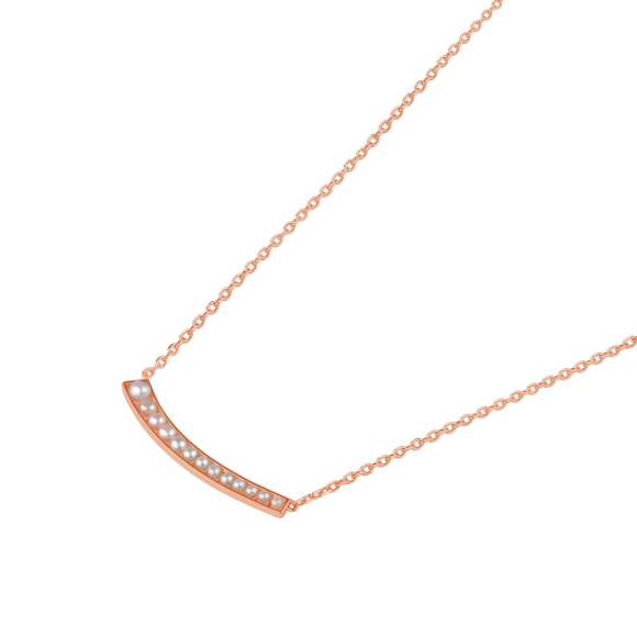 Collier Excellence Argent 925 rhodié et orné de perles de culture d'eau douce