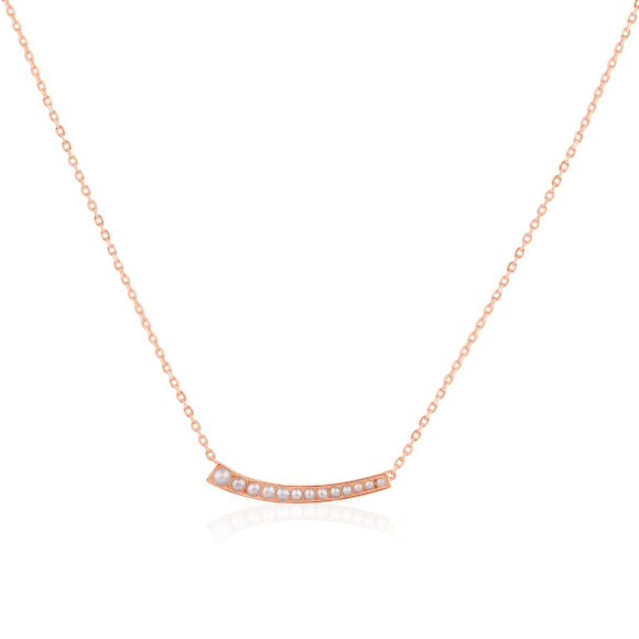 Collier Excellence Argent 925 rhodié et orné de perles de culture d'eau douce