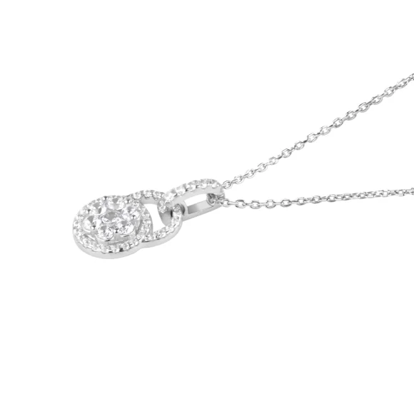 Pendentif marguerite Excellence Argent 925 Rh