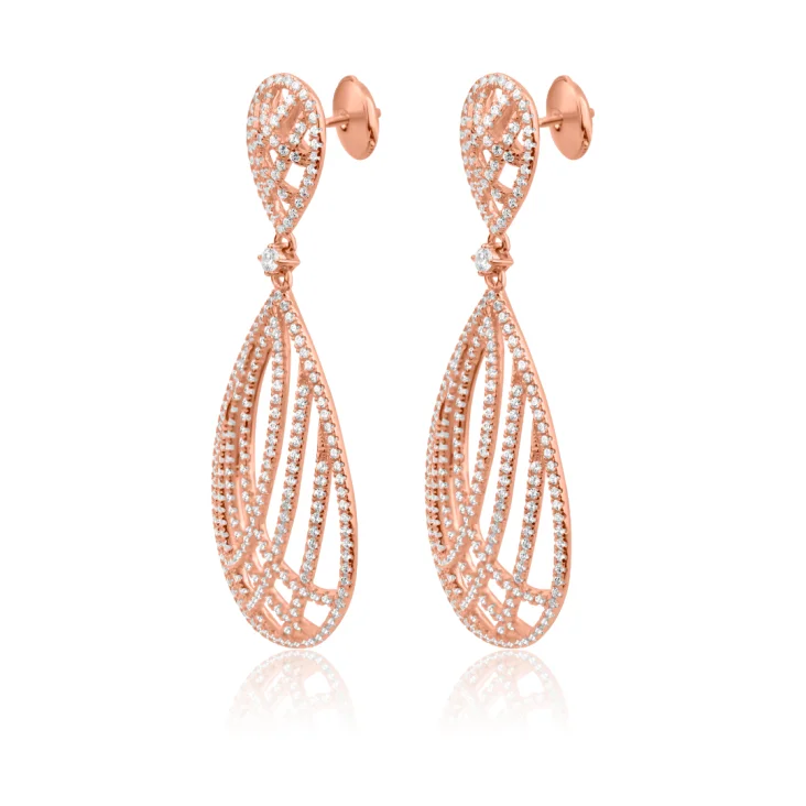 Boucles d'oreilles ovale pendantes 2