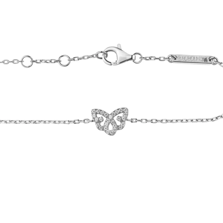 Gourmette papillon Excellence Argent 925 rhodié 2