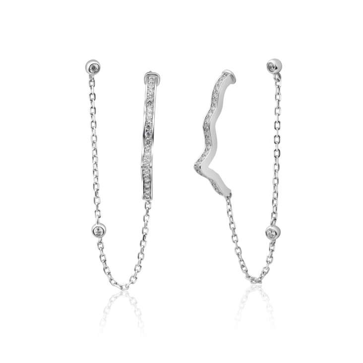 Boucles khmissa Excellence Argent 925 Rh