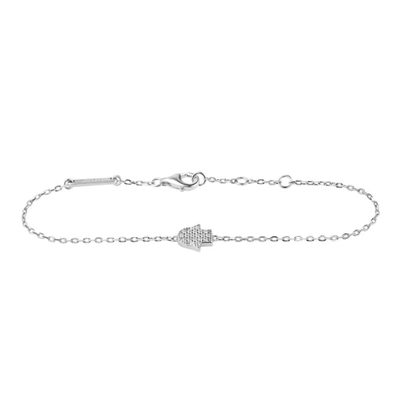 Gourmette khmissa Excellence Argent 925 Rh