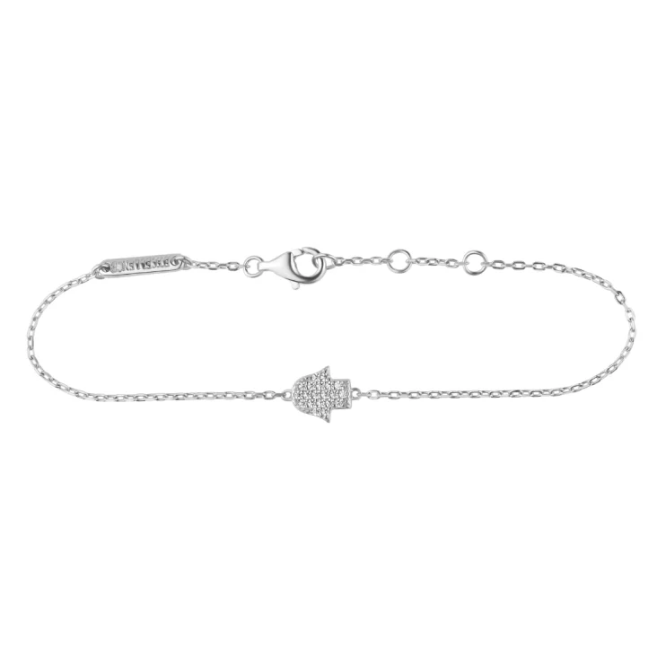 Gourmette khmissa Excellence Argent 925 Rh