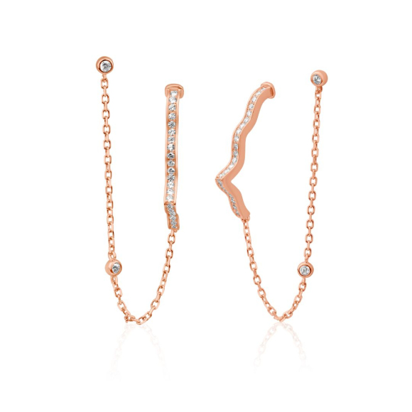 Boucles khmissa Excellence Argent 925 R.Gold