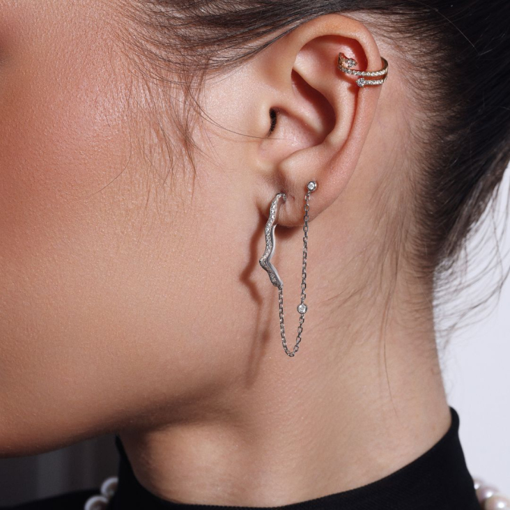 Boucles khmissa Excellence Argent 925 R.Gold 2