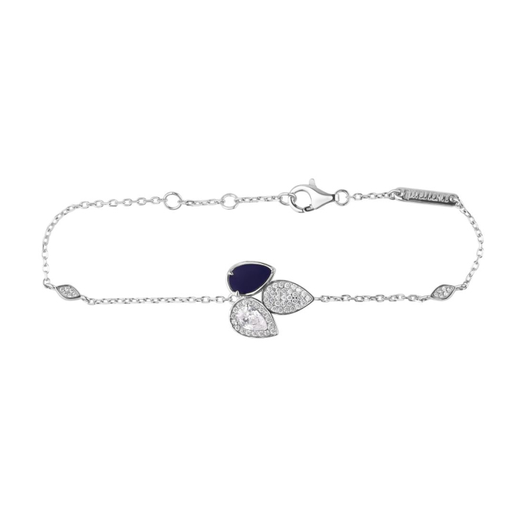 Gourmette Tulipe Excellence Argent 925 Rh & LPS