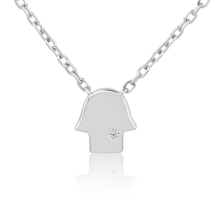 Collier khmissa Excellence Argent 925 Rh
