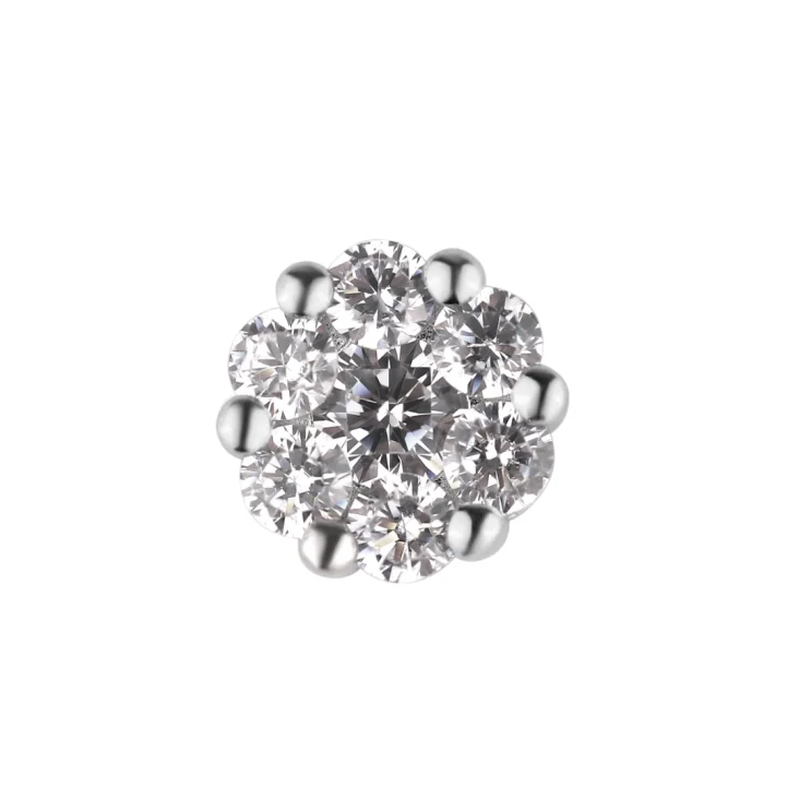 Pendentif marguerite Excellence Argent 925 Rh