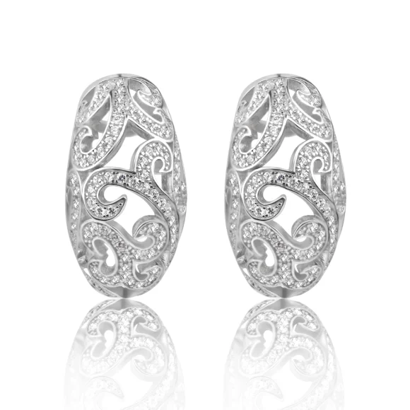 Créoles filigrane en argent