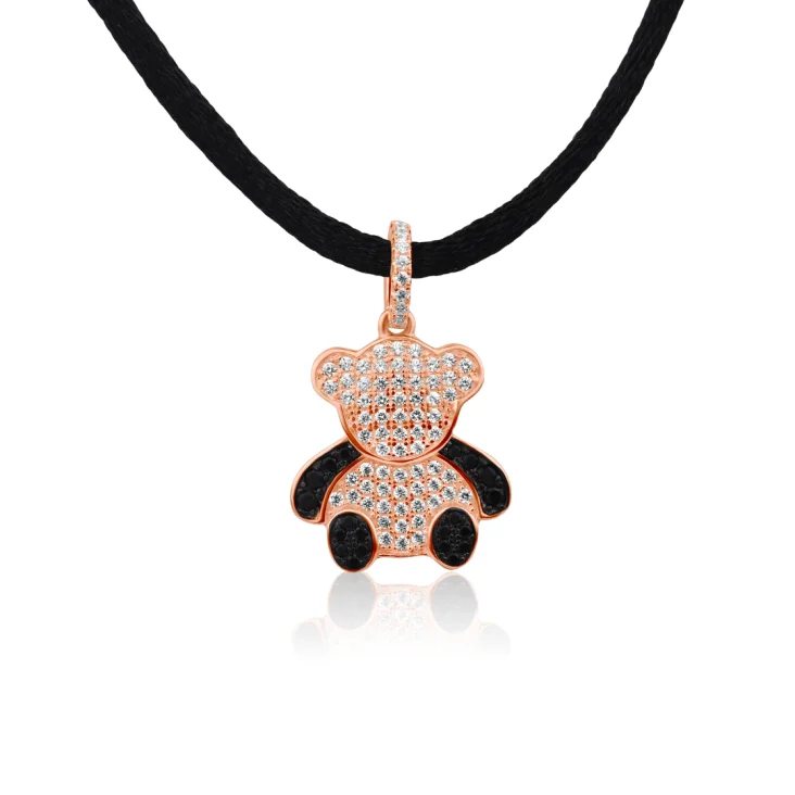 Pendentif nounours Excellence Argent 925 R.Gold & BK