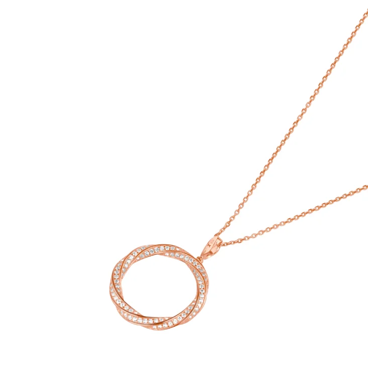 Pendentif twist Excellence Argent 925 R.Gold 2