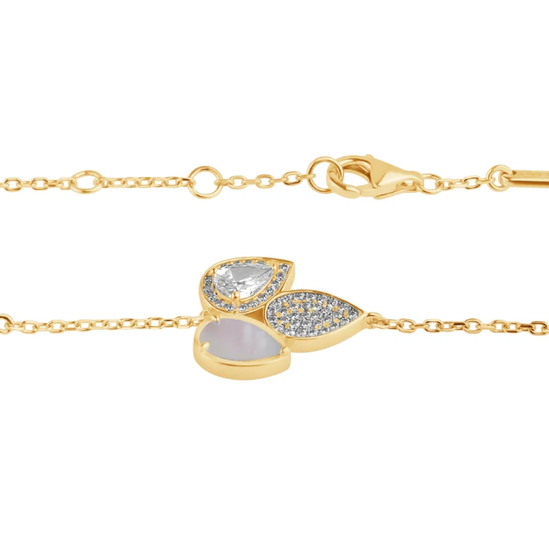 Gourmette Tulipe Excellence Plaqué Or...