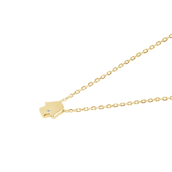 Collier khmissa Excellence Plaqué Or 18K 3Mic