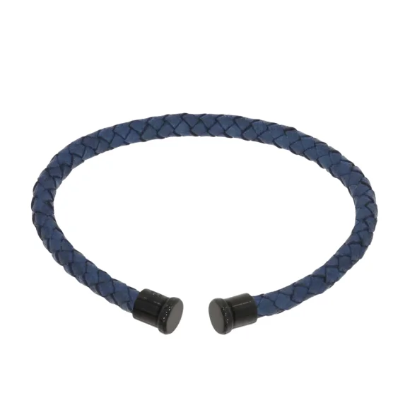 Cuir Bleu 4mm Excellence Caméléon Acier 316L B