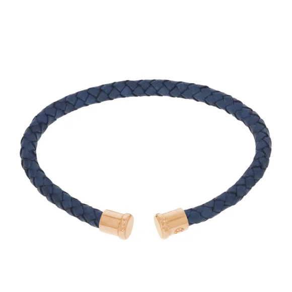 Cuir Bleu 4mm Excellence Caméléon Acier 316L R