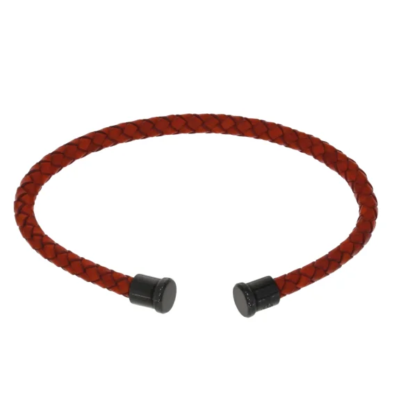 Cuir Rouge 4mm Excellence Caméléon Acier 316L B