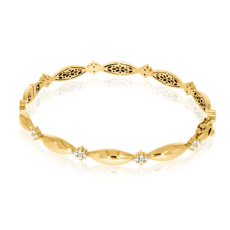 Bracelet Excellence Or jaune 750/1000 & Diamants 2
