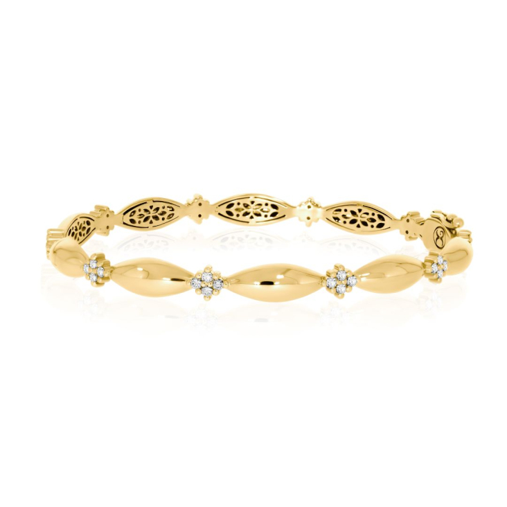 Bracelet Excellence Or jaune 750/1000 & Diamants